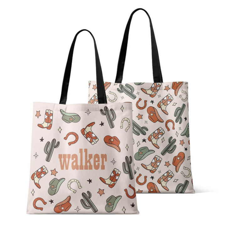 buckaroo cowboy personalized tote 