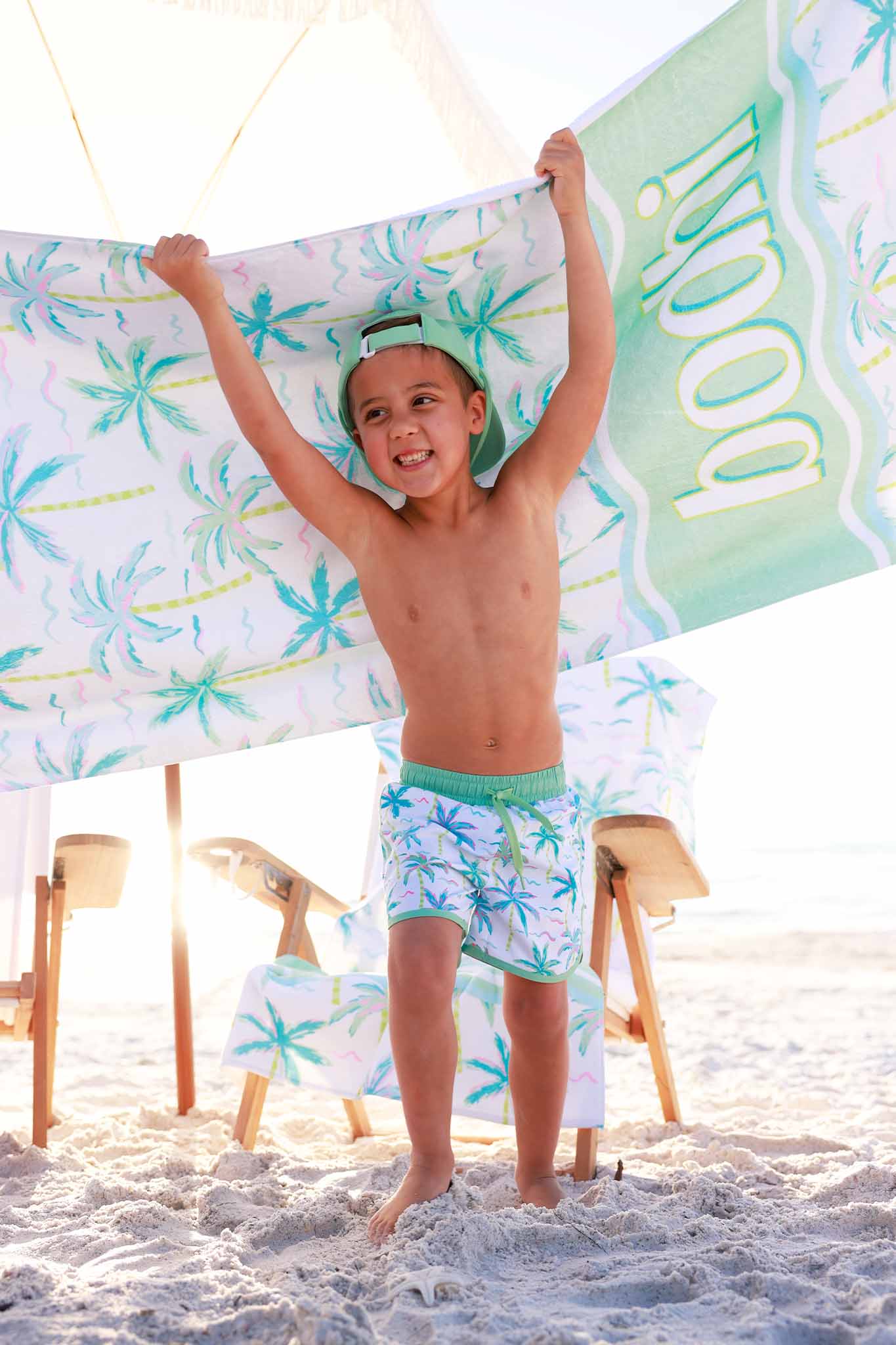 Blue Lagoon Personalized Kids Beach Towel
