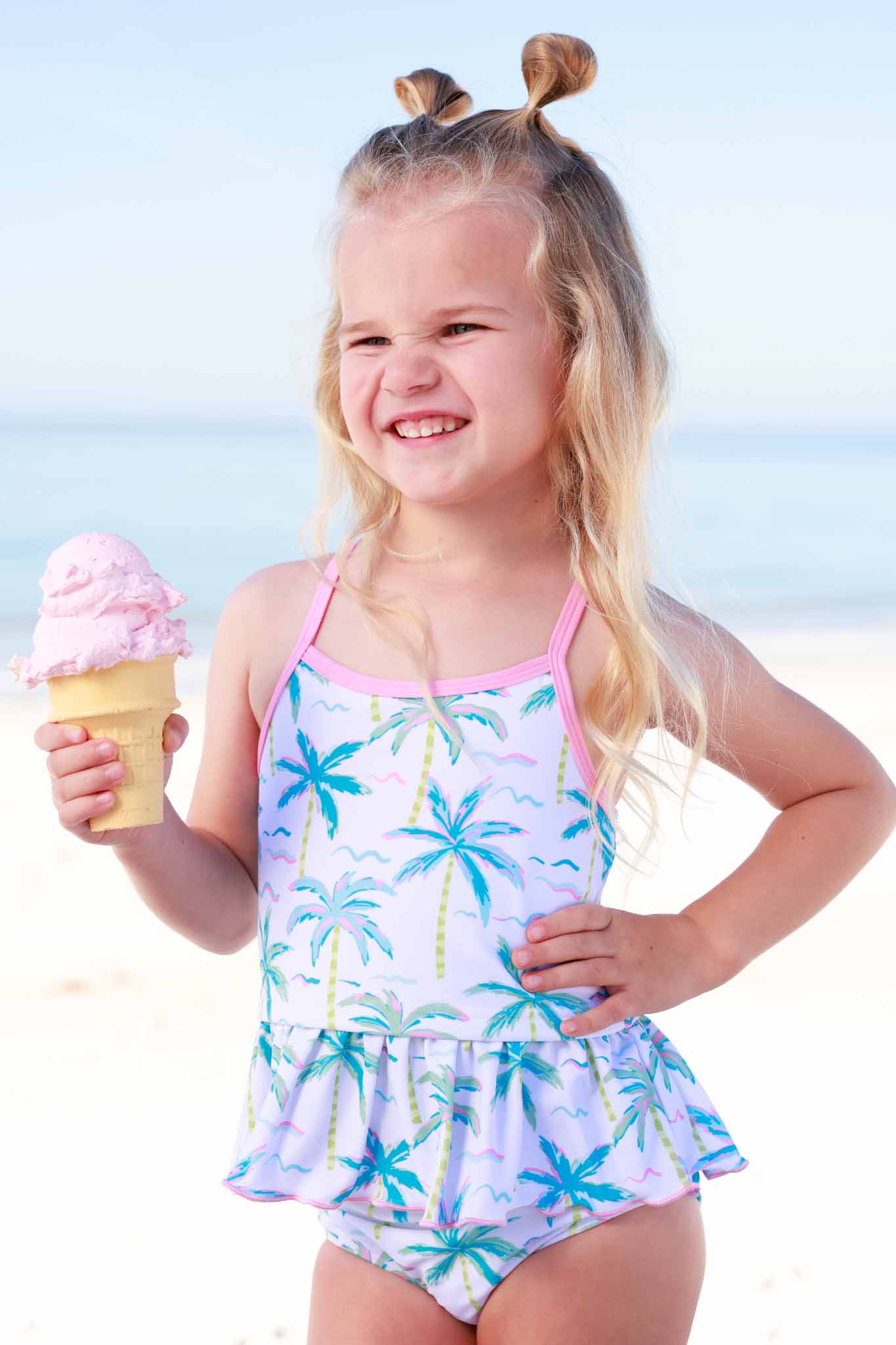 Two Piece Strappy Tankini | Blue Lagoon