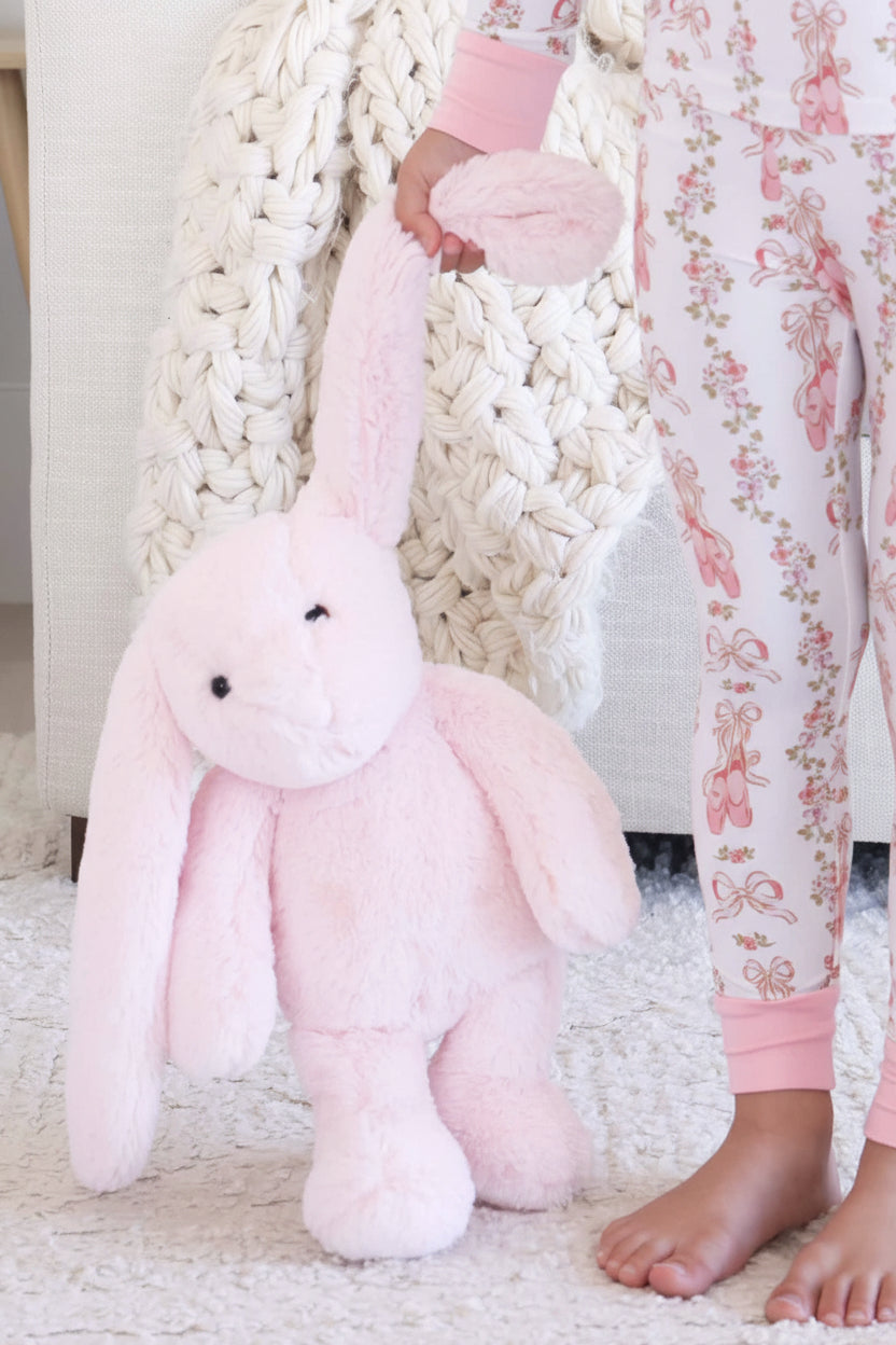 light pink stuffed animal bunny for girls 