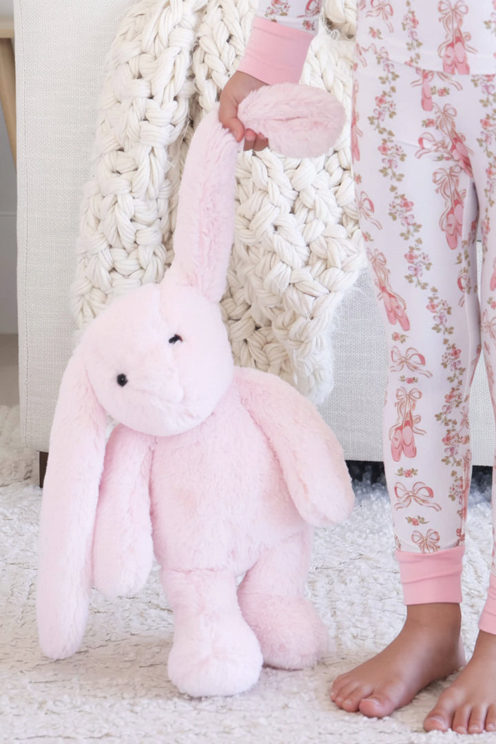 light pink stuffed animal bunny for girls 