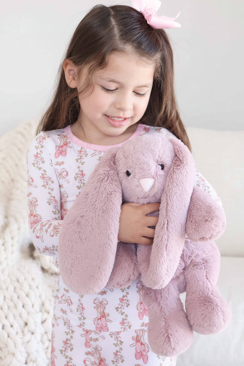 dusty purple bunny stuffed animal for kids 