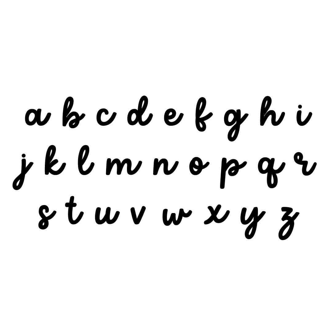 cherry pie all lowercase script font 