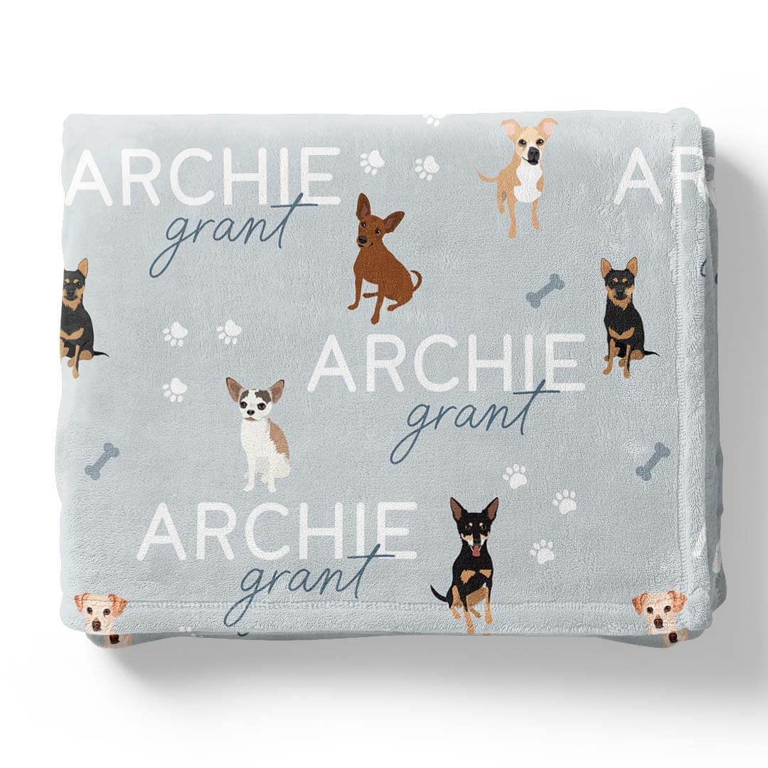 Personalized Kids Blankets | Dog Breeds