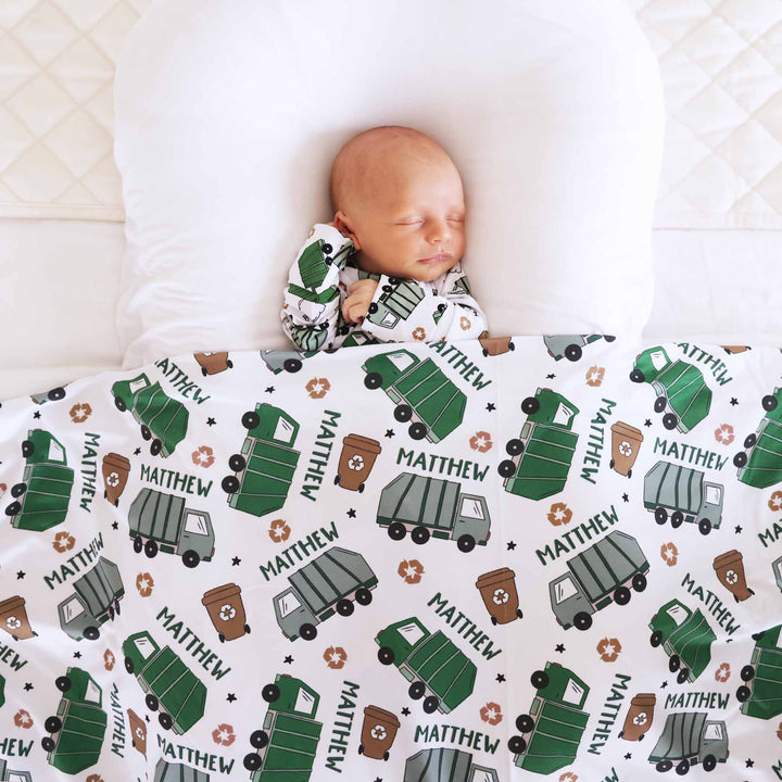 Clean Up Crew Personalized Swaddle Blanket
