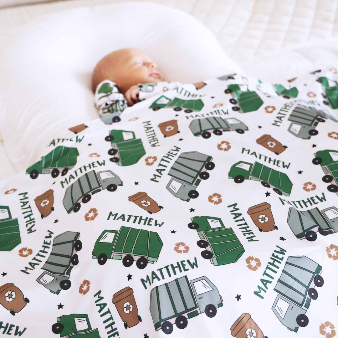 Clean Up Crew Personalized Swaddle Blanket