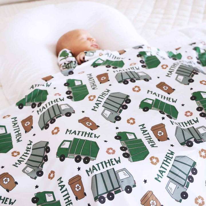 Clean Up Crew Personalized Swaddle Blanket