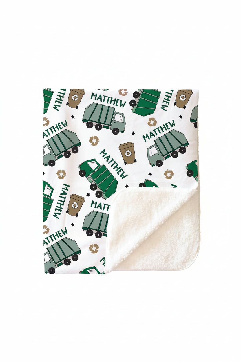 Clean Up Crew Personalized Kids Blanket