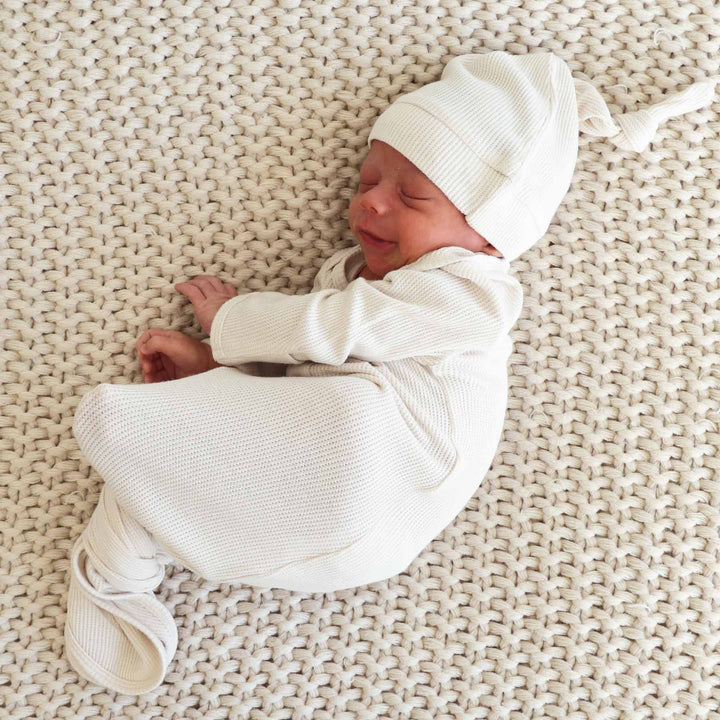 cloud bamboo knot gown for babies 