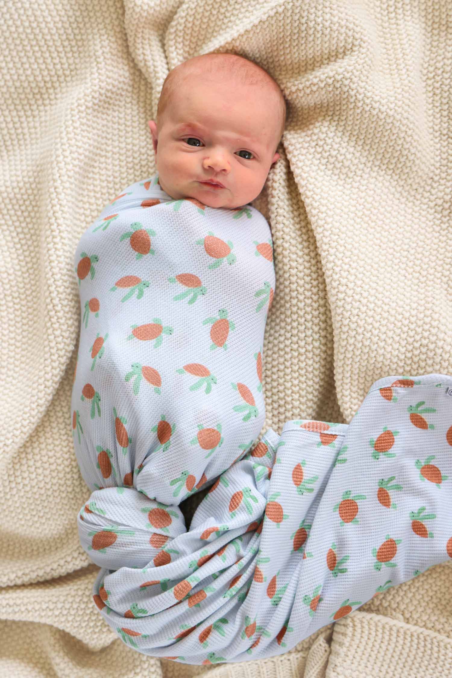 Bamboo Waffle Oversized Swaddle Blanket | Coastal Cruisers