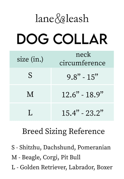 Sizing chart