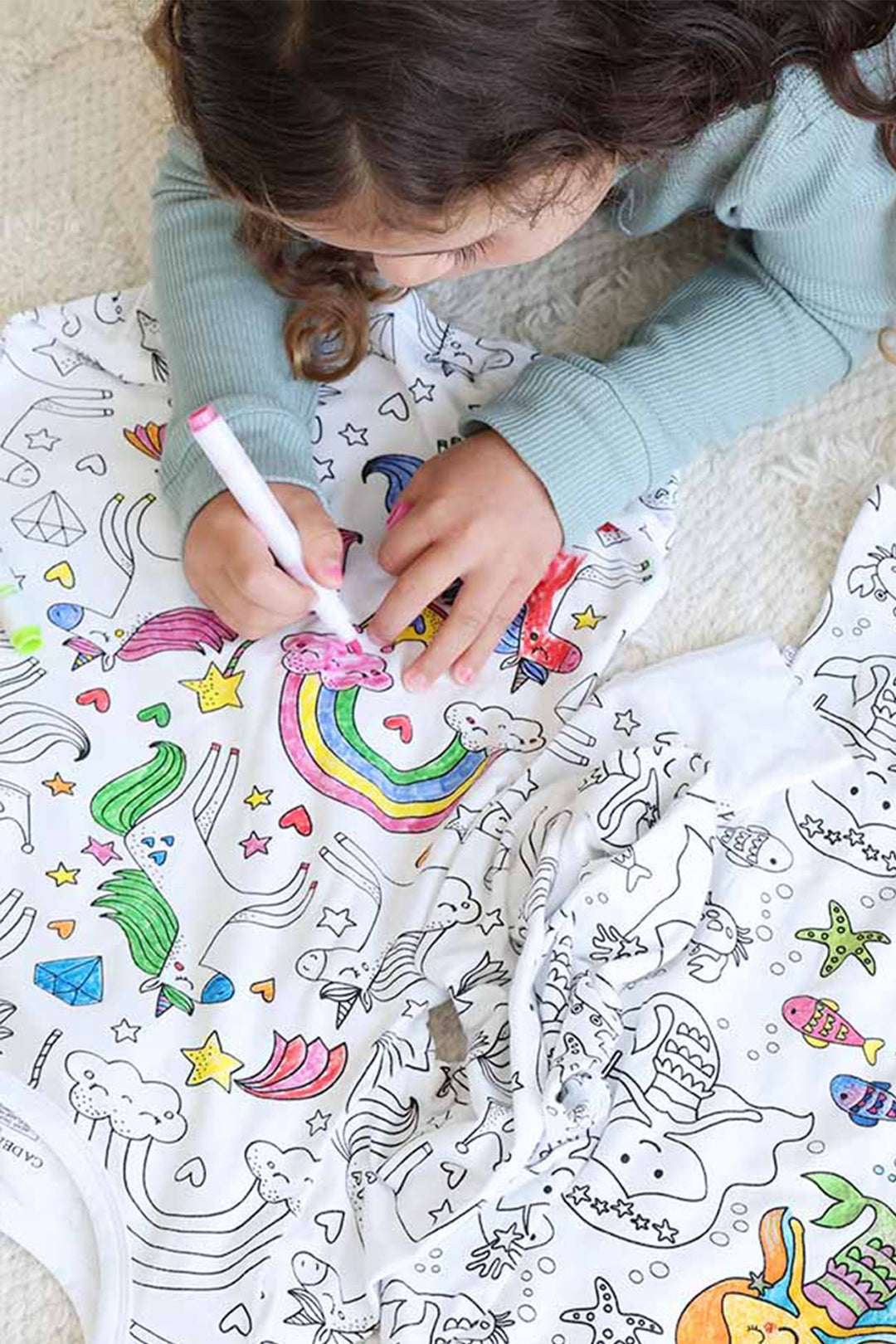 All Colorable Pajama Prints | Two Piece Set