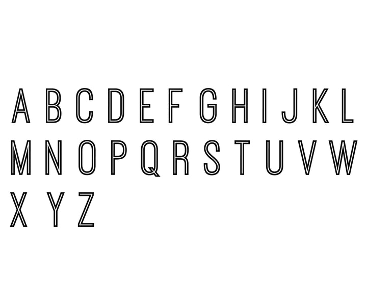 outline font 