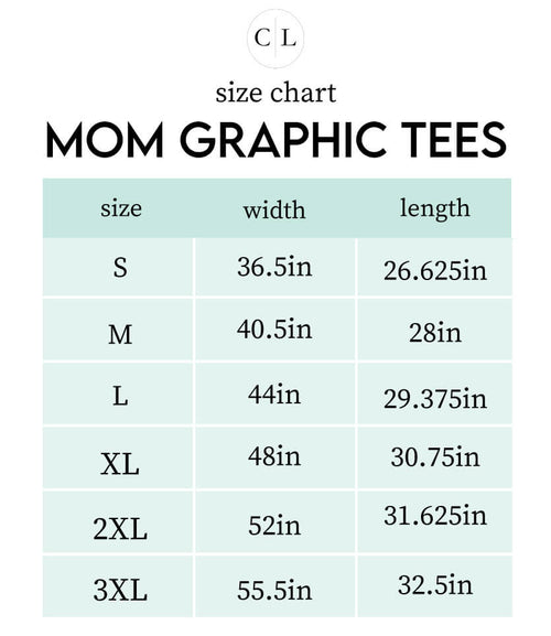 Sizing chart