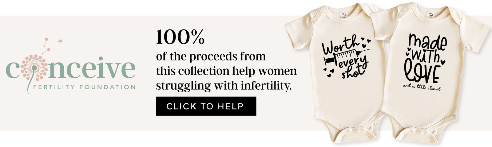conceive fertility foundation donations desktop banner