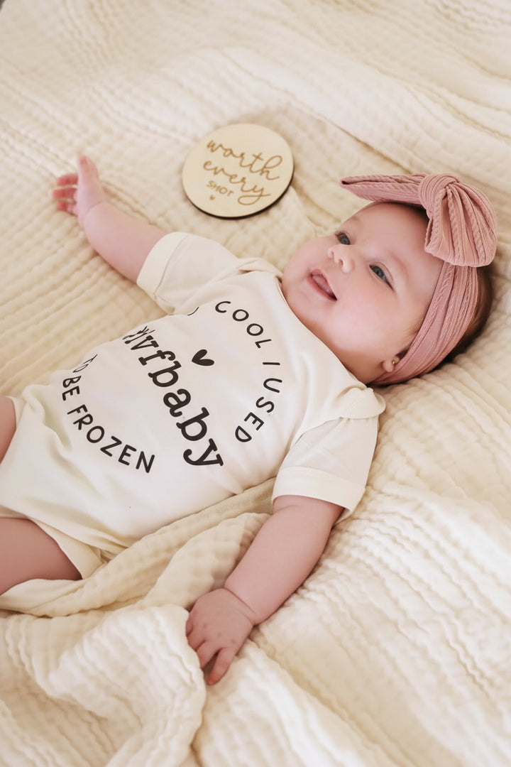 #ivfbaby natural color graphic bodysuit 