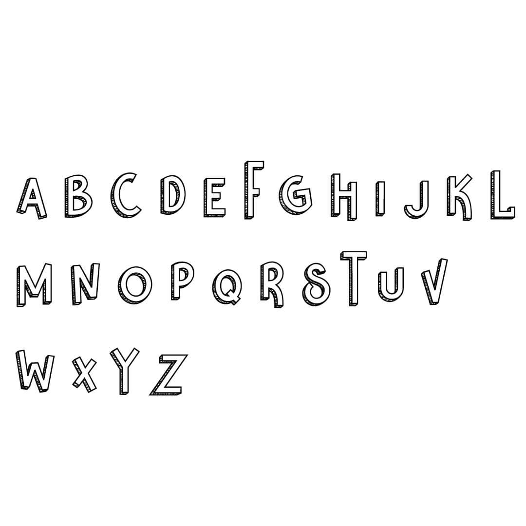 construction trucks water bottle font