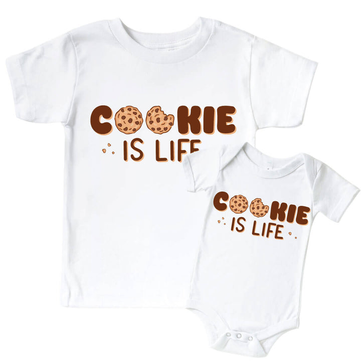 cookie is life graphic tee and bodysuit 