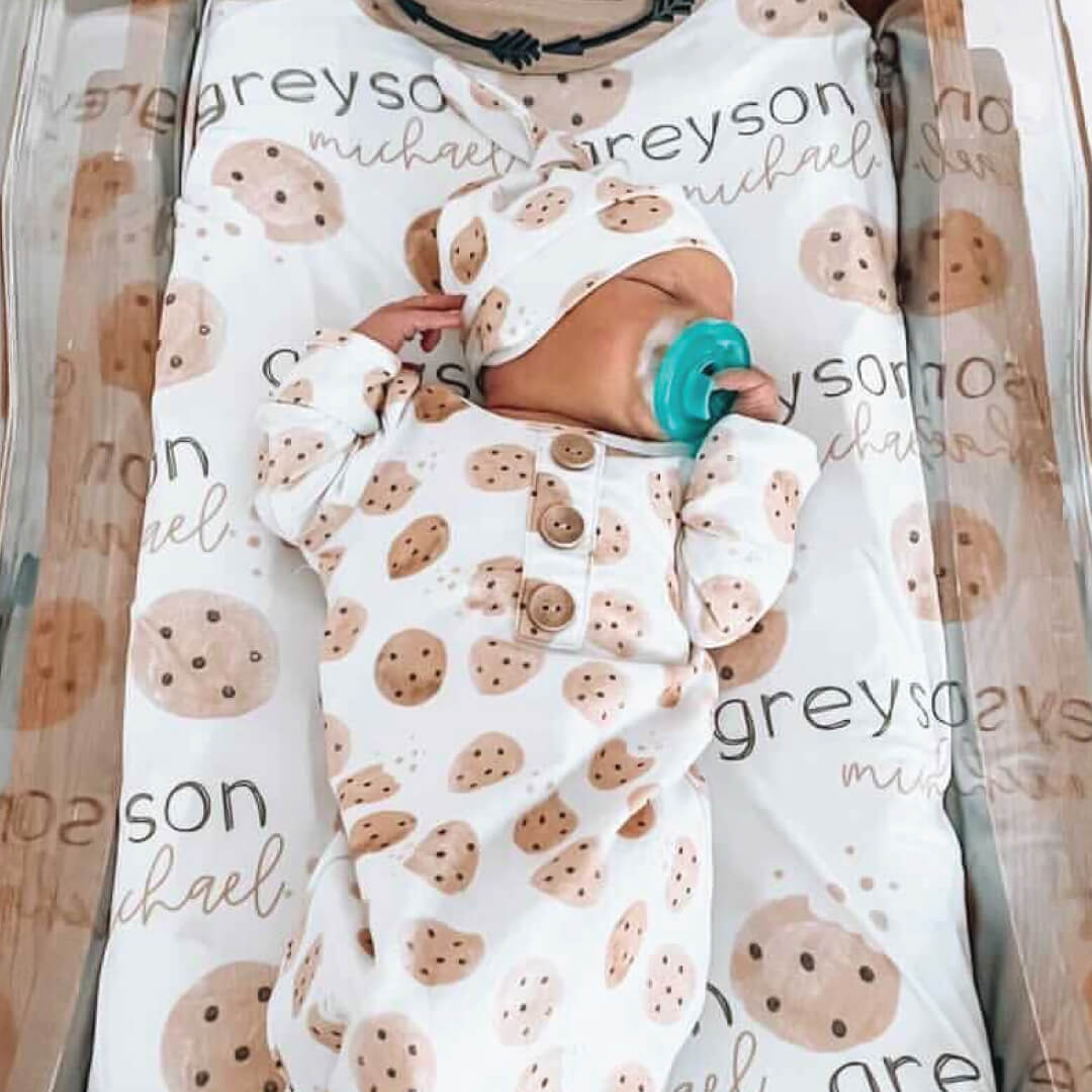 personalized cookie swaddle 