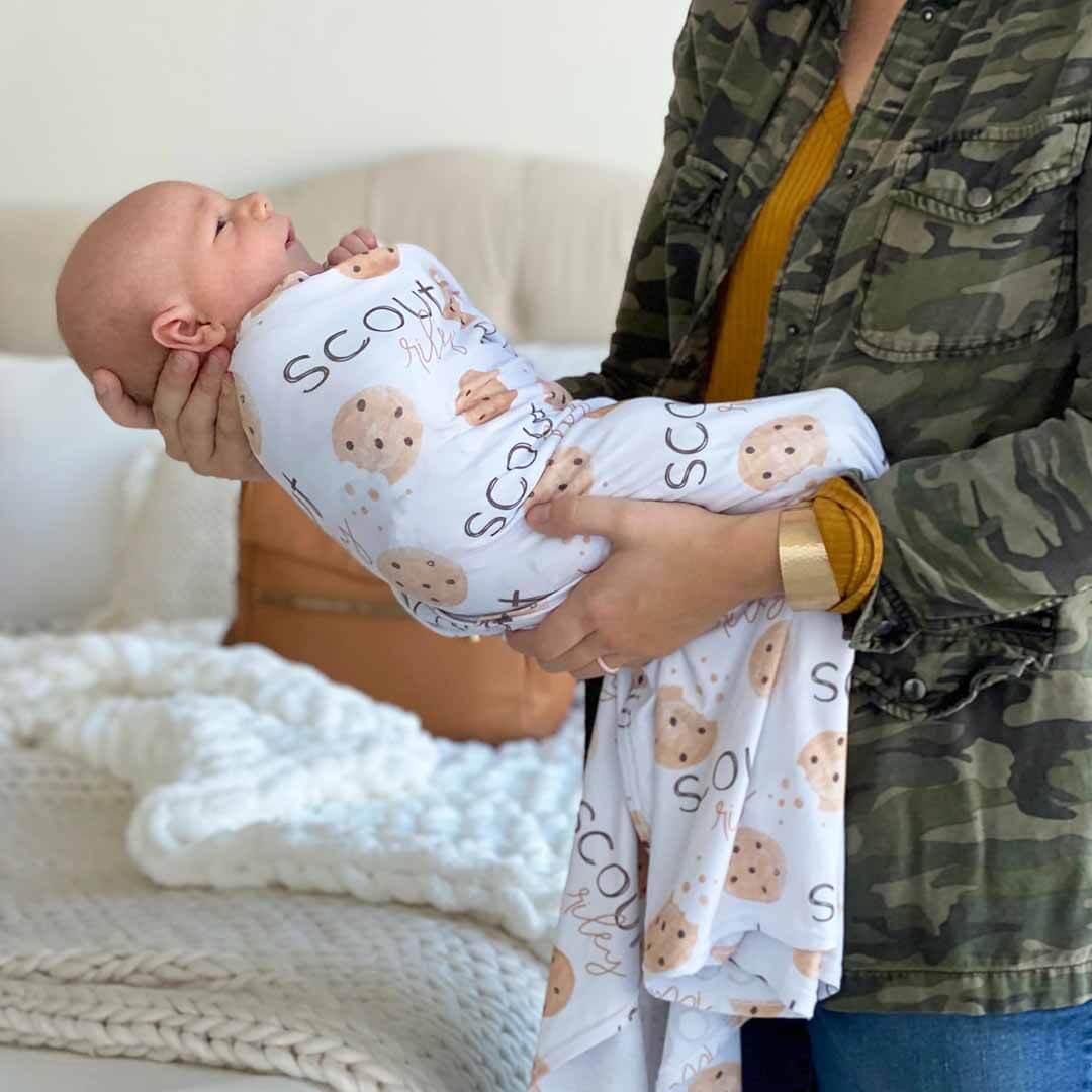 cookie swaddle personalized 