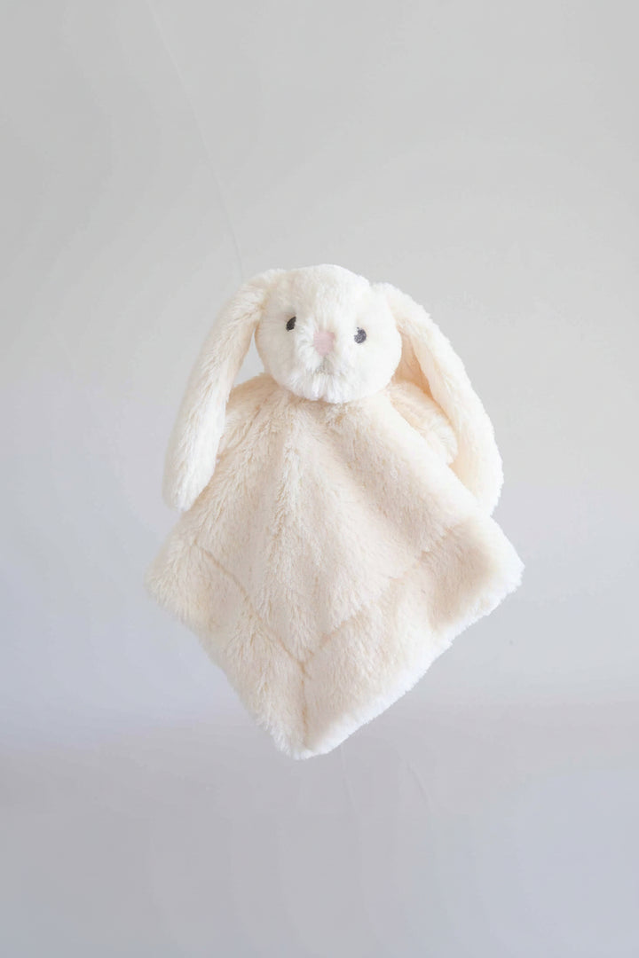 white bunny plush lovey