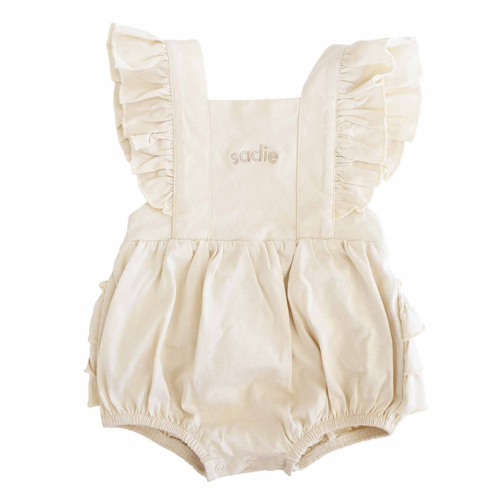 oat personalized ruffle bubble for girls 