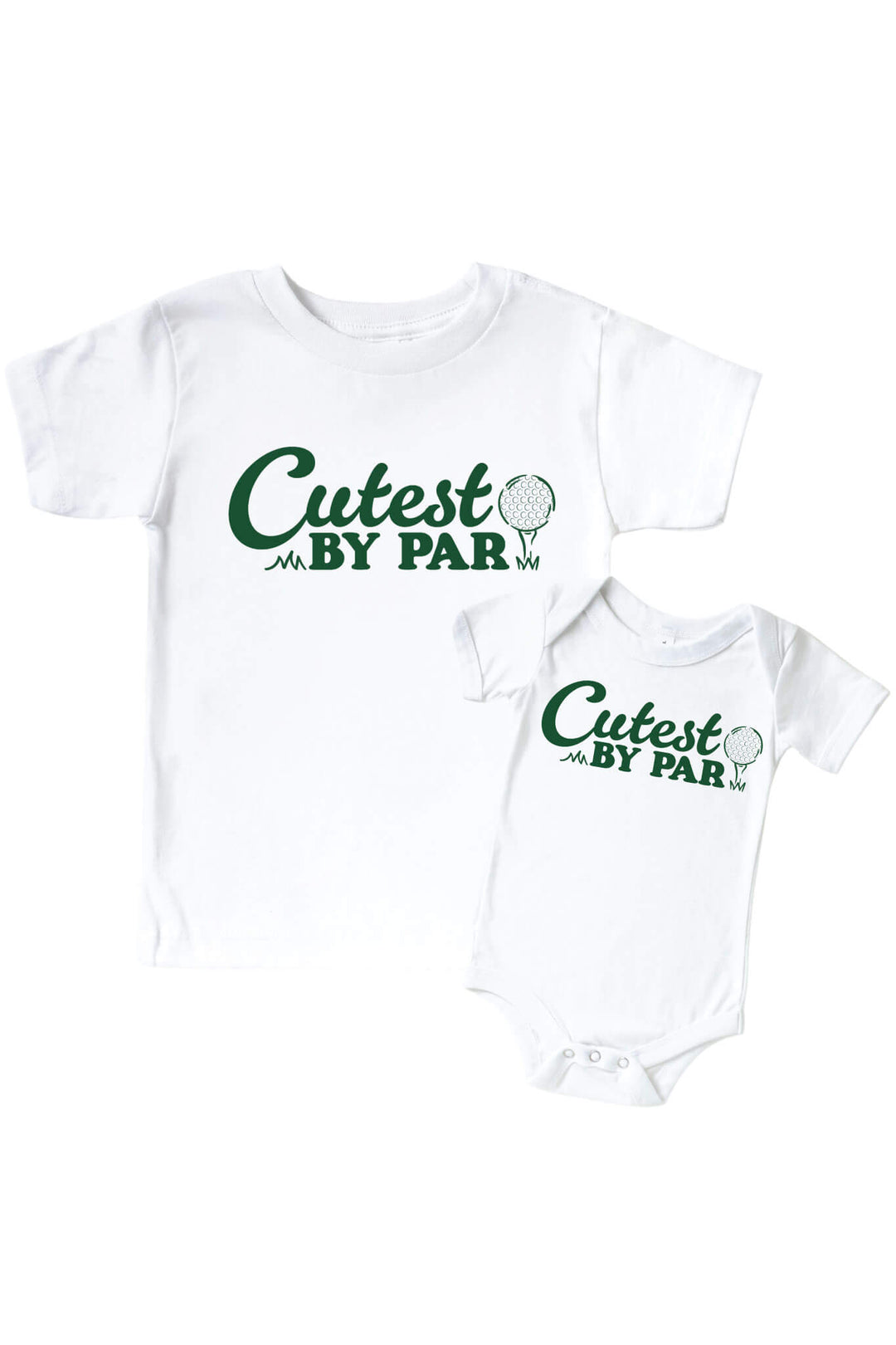 cutest by par graphic tee and bodysuit 