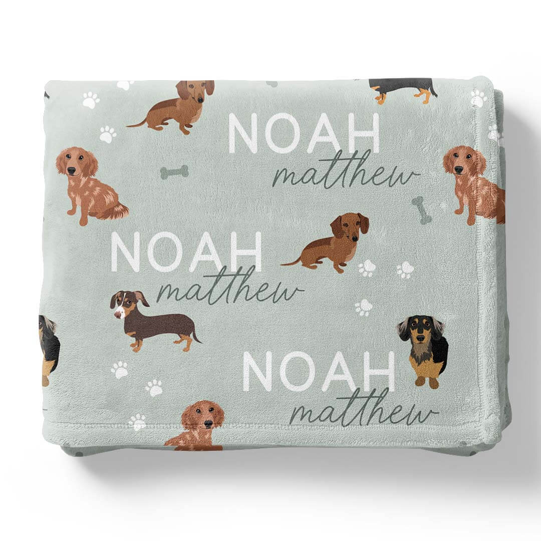 Personalized Kids Blankets | Dog Breeds
