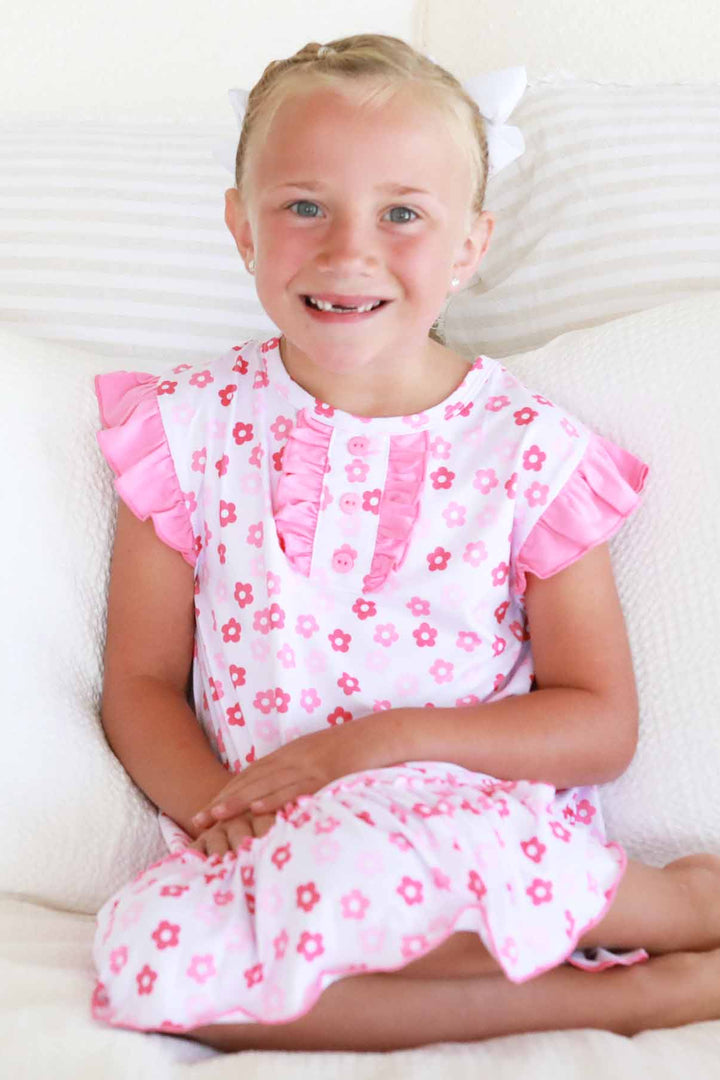 daisy mae nightgown with ruffle sleeves 