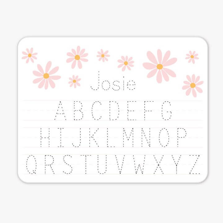 daisy garden personalized whiteboard 