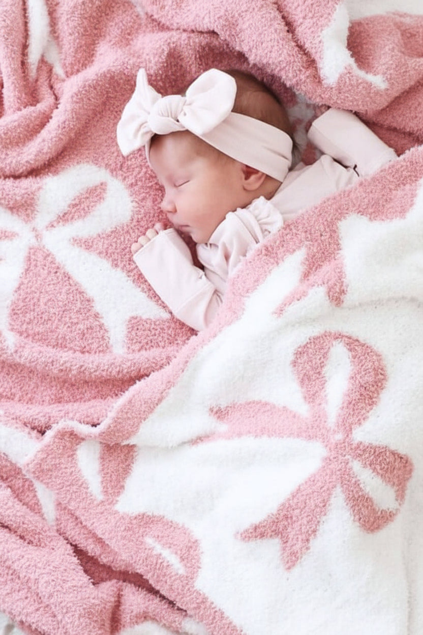 CuddleLane™ Luxe Blankets | Bows