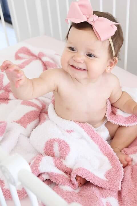 CuddleLane™ Luxe Blankets | Bows
