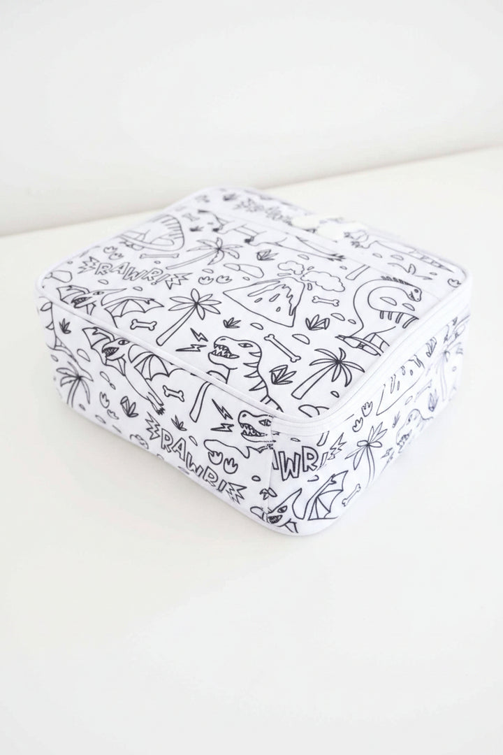 dinosaur colorable lunchbox for kids back to school 