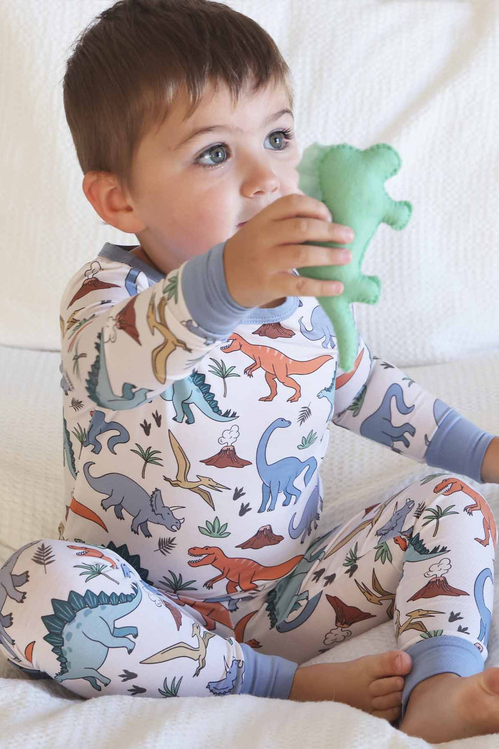 dino dude kids pajama set 