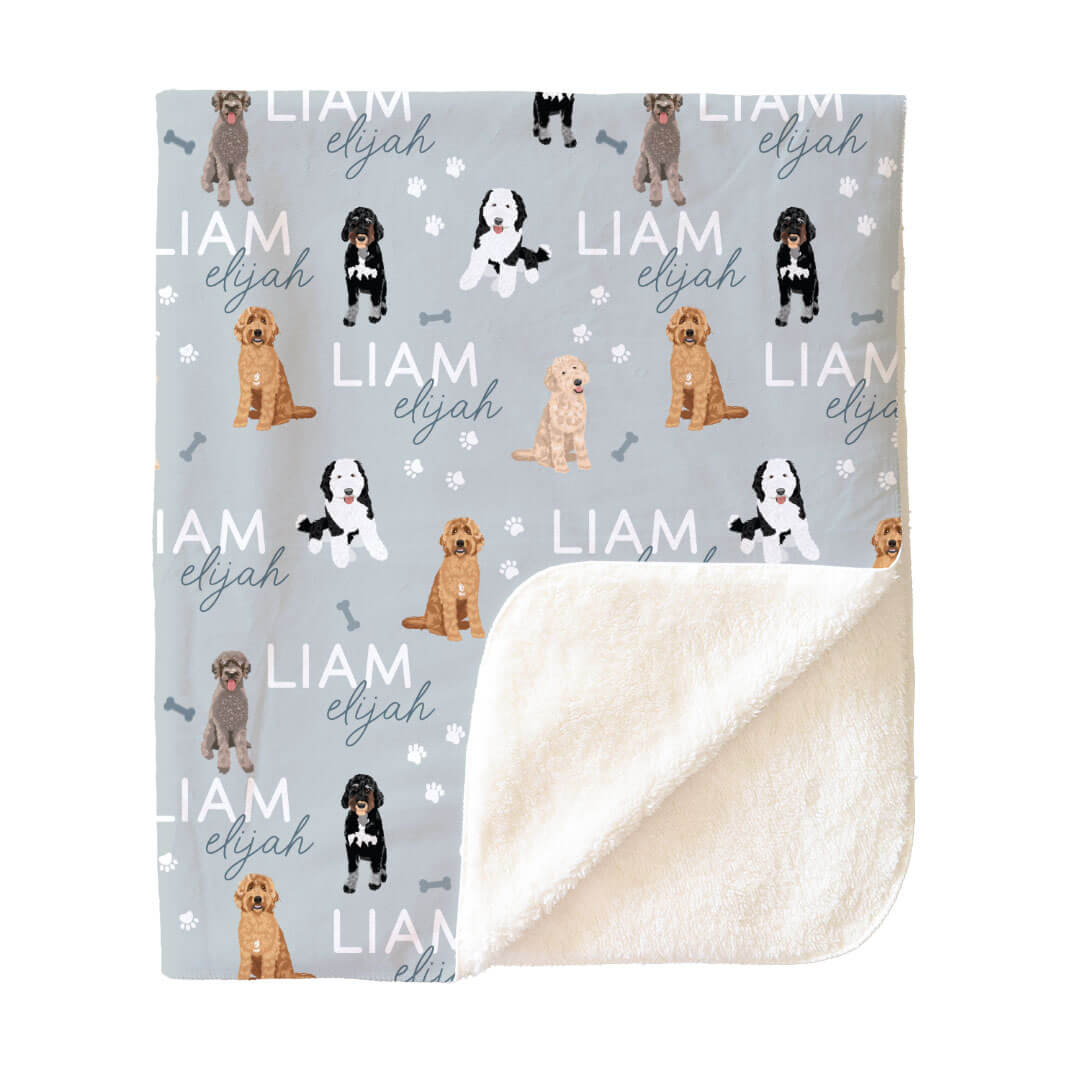 Personalized Kids Blankets | Dog Breeds