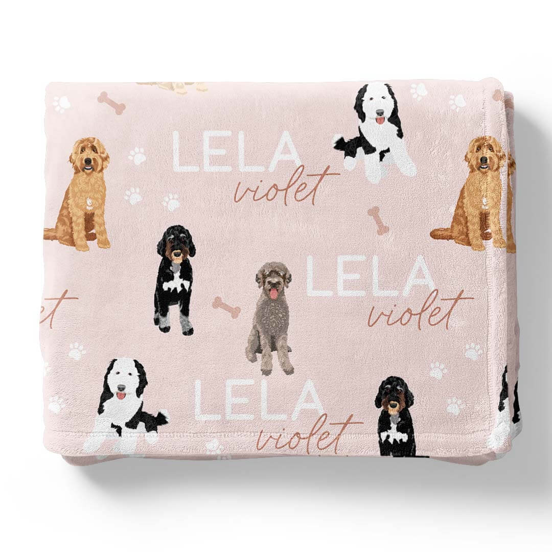 Personalized Kids Blankets | Dog Breeds