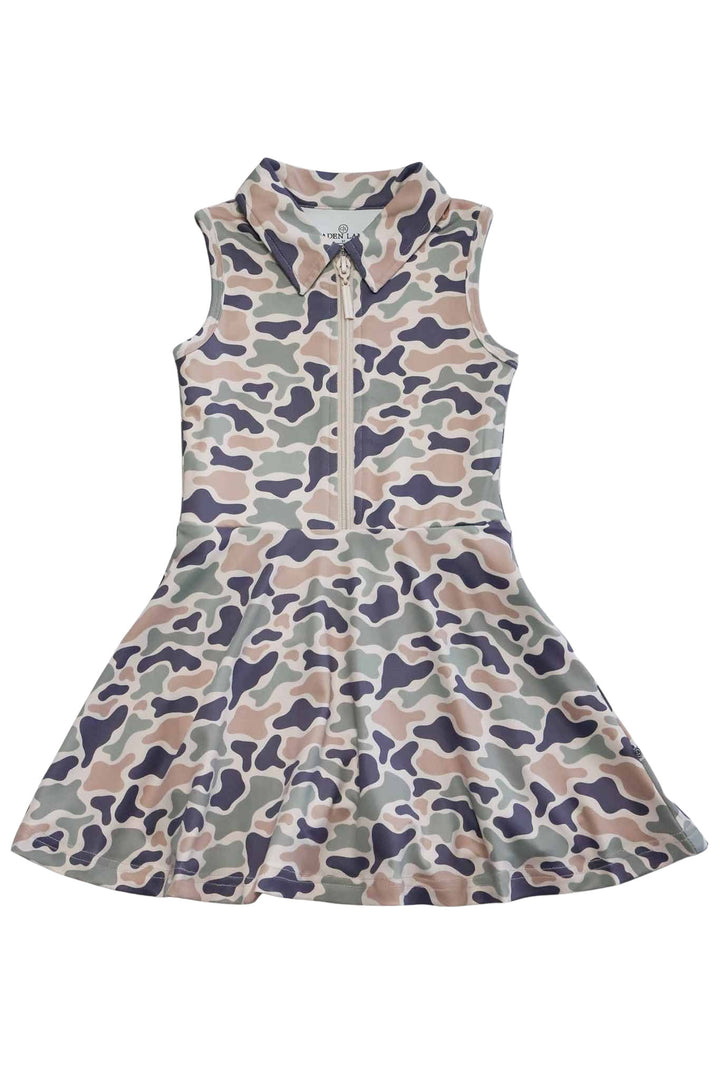 sleeveless golf dress in camo cutie