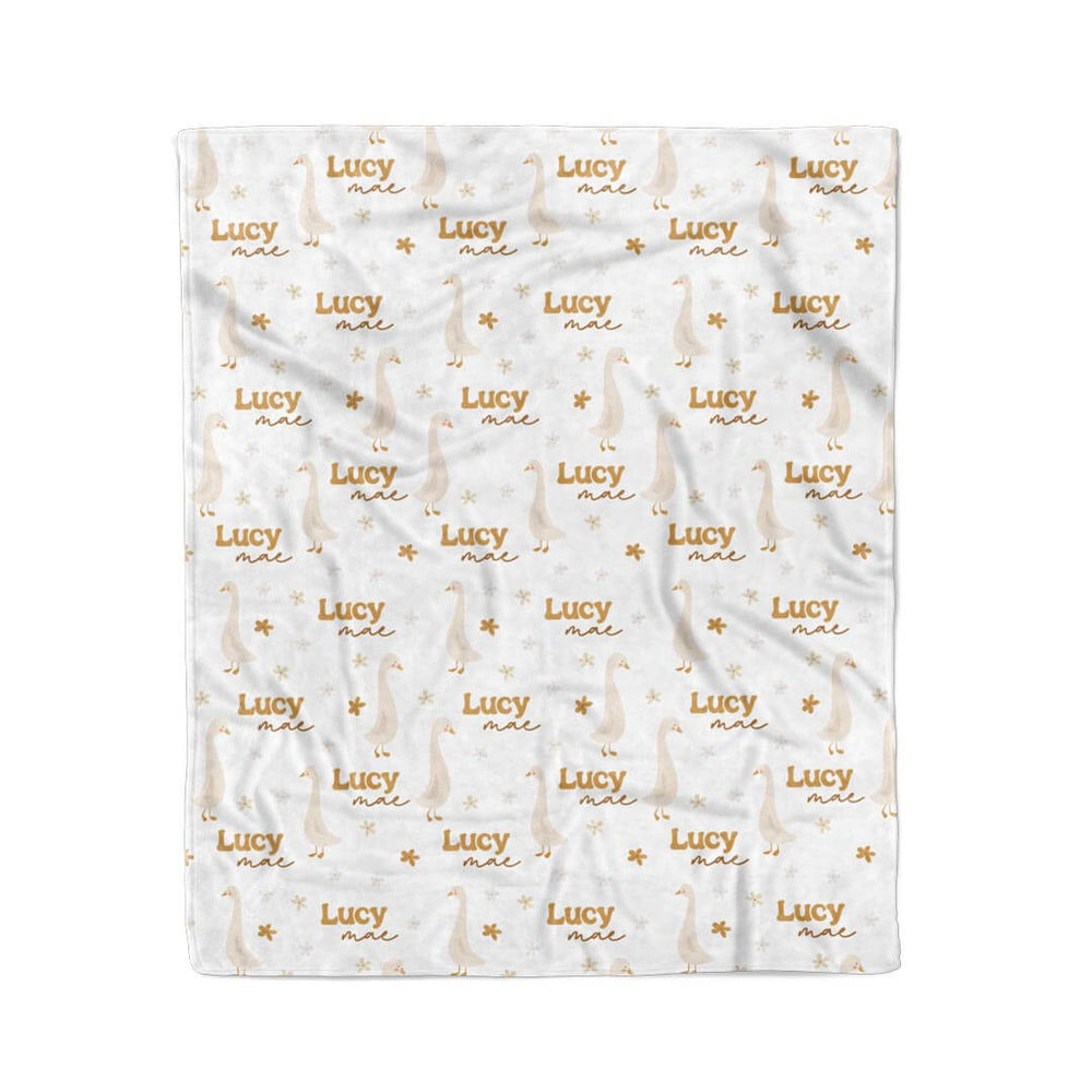 goose blanket for kids personalized 