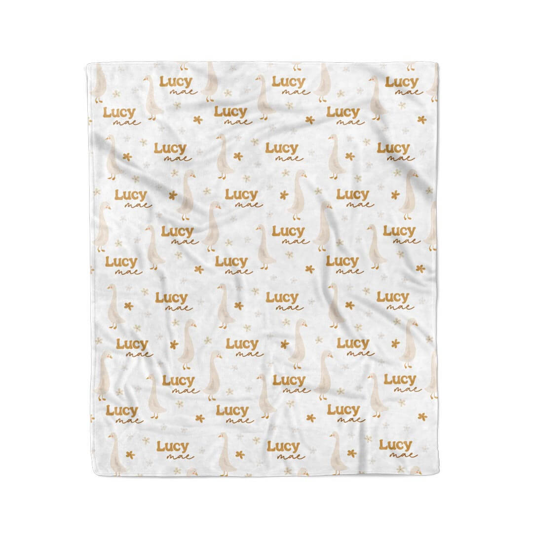 goose blanket for kids personalized 