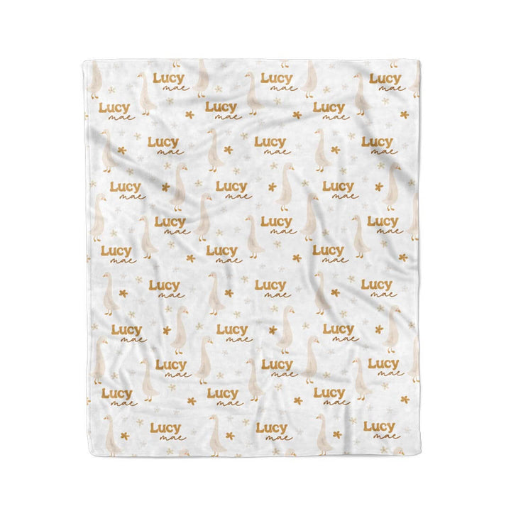 goose blanket for kids personalized 