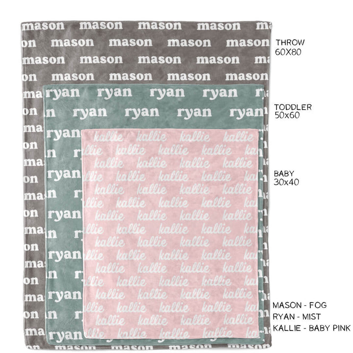 earthy tones personalized blankets 