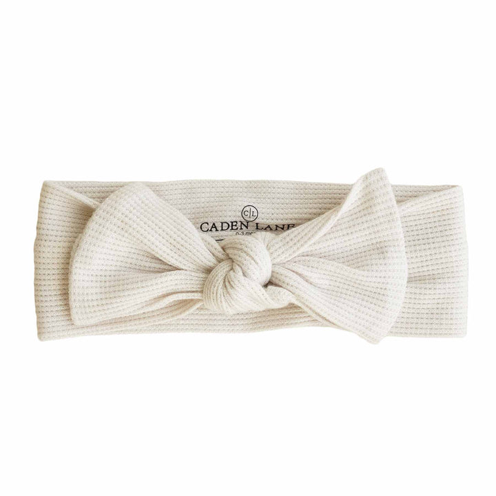 Eggshell headwrap flat lay