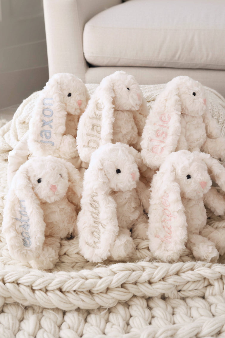 Embroidered Cuddle Plush Friends | Bentley Bunny