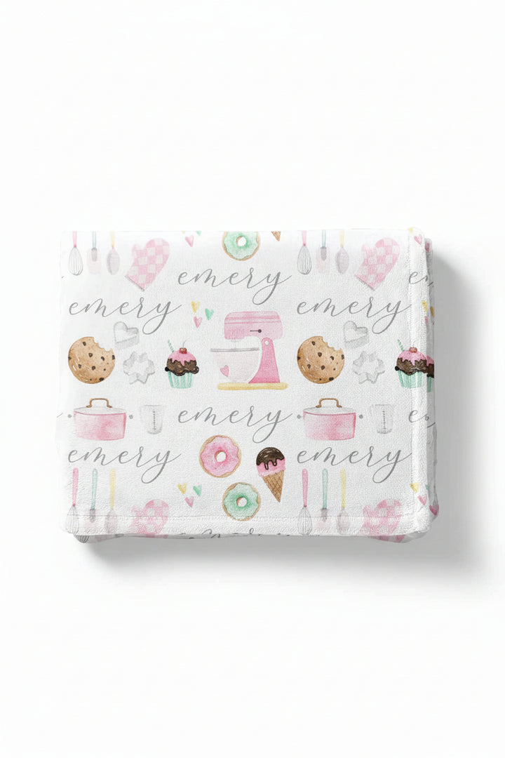 personalized toddler blanket bella's bake shop