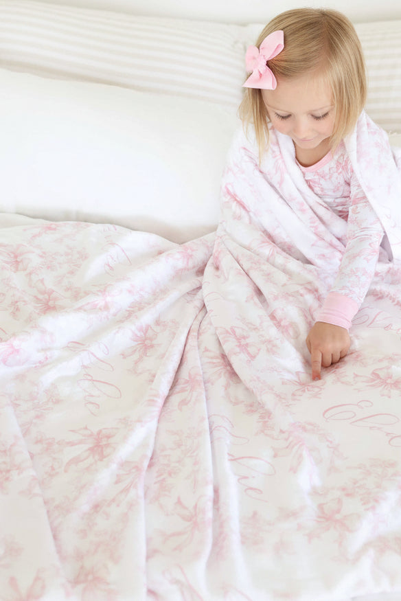 Fancy Frills Personalized Kids Blanket