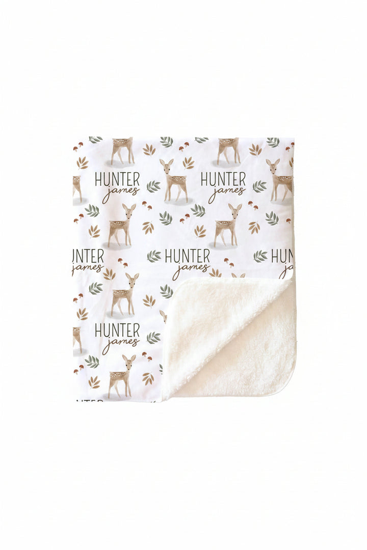 Finley's Fawn Personalized Toddler Blanket