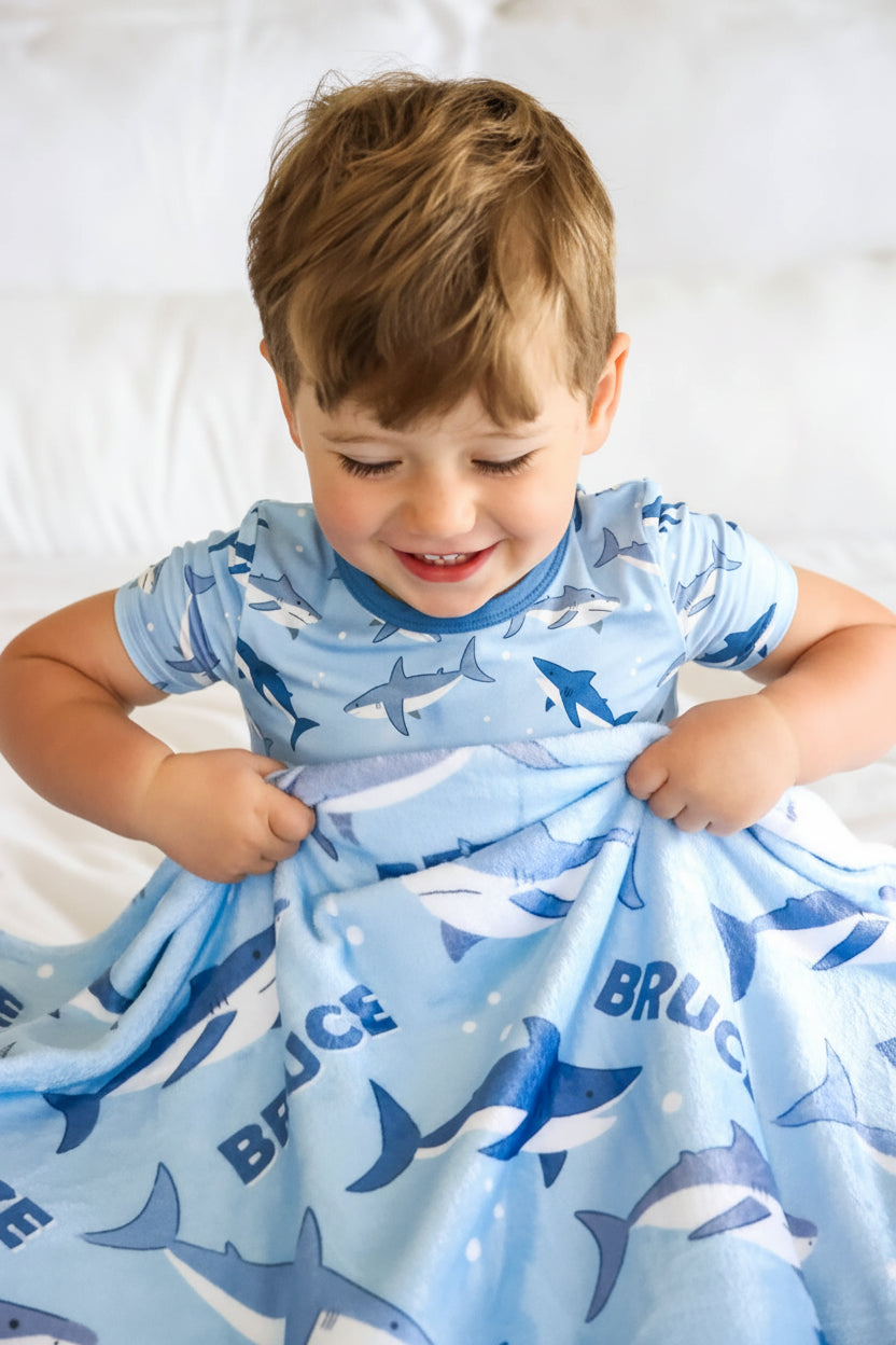 Personalized Kids Blanket | Fin Friends