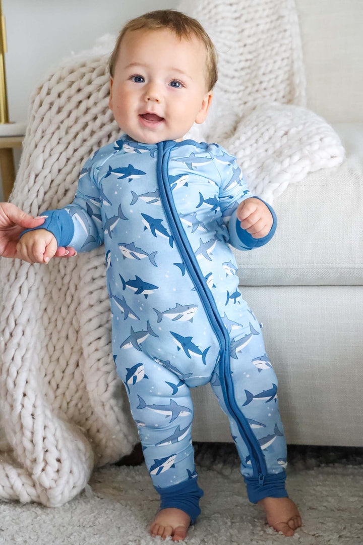 fin friends convertible zip romper