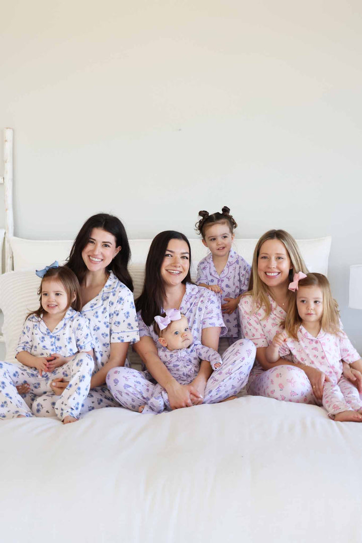 group image of the mommy & me floral flare two piece sets