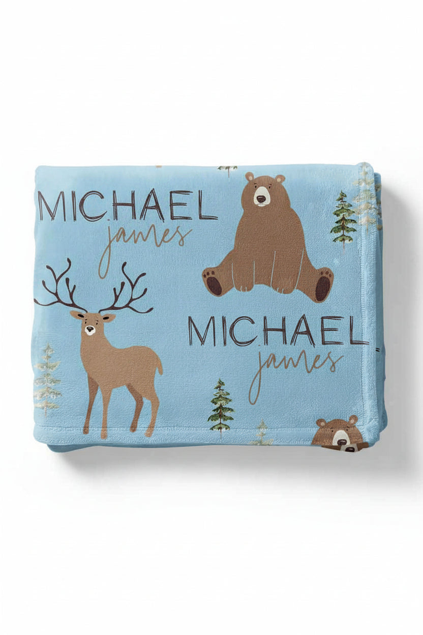 forest friends toddler blanket 